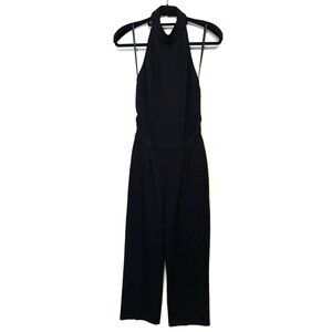 St. John Evening by Marie Gray Women's Halter Jumpsuit Black Sleeveless Size 10